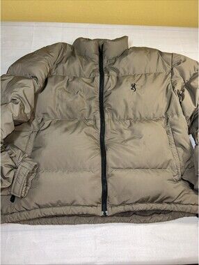 Browning Exchange System Goose Down Jacket Mens L Brown Hunting Puffer Outdoor